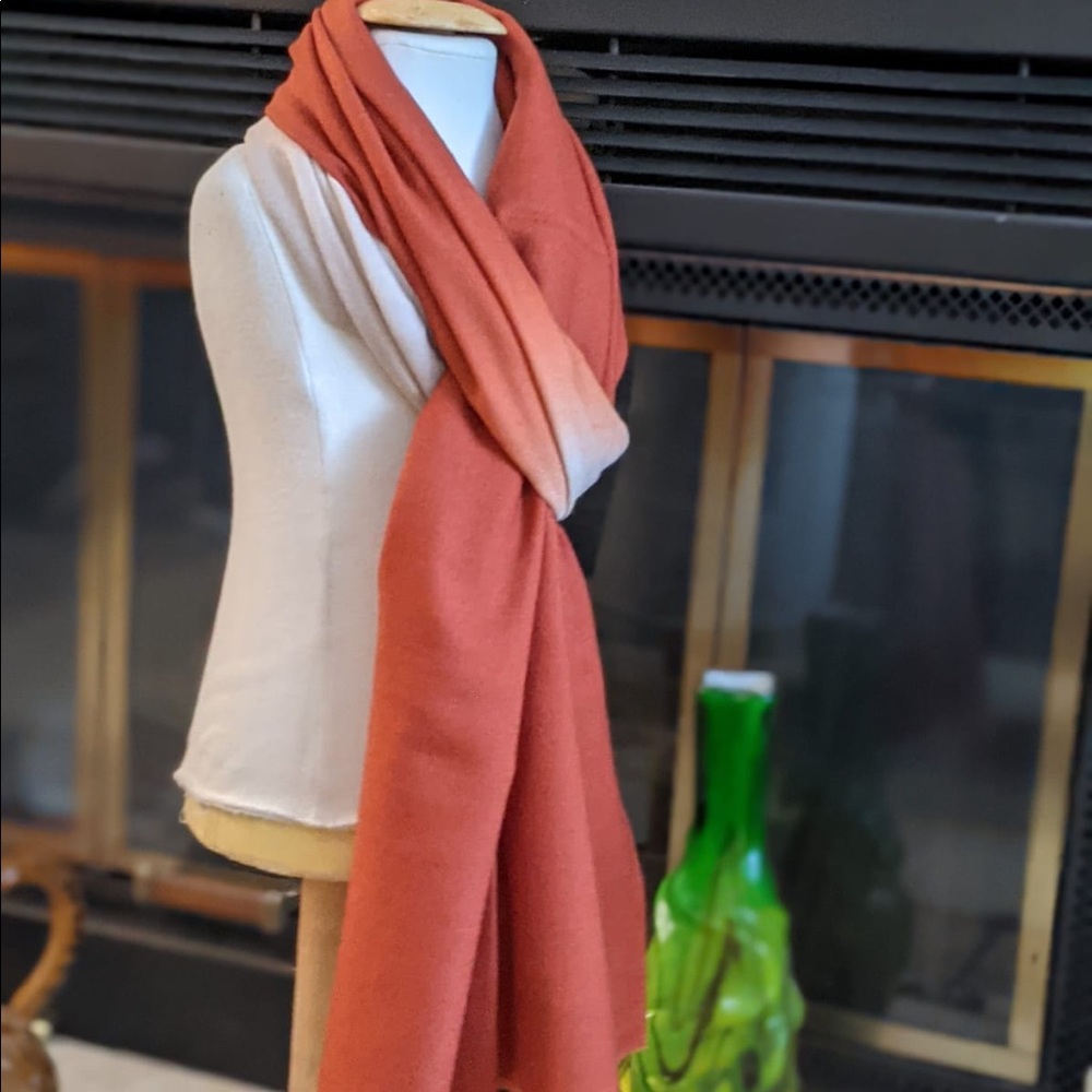 TOW TONE CASHMERE SCARF/WRAP